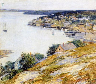 Porto di East Boothbay, 1904 da Willard Leroy Metcalf