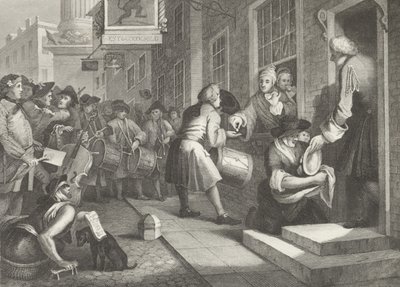 Il giorno del matrimonio di Goodchild da William (after) Hogarth