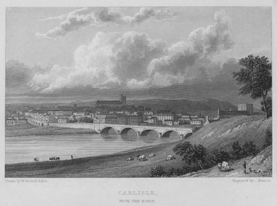 Carlisle, dal Nord da William (after) Westall