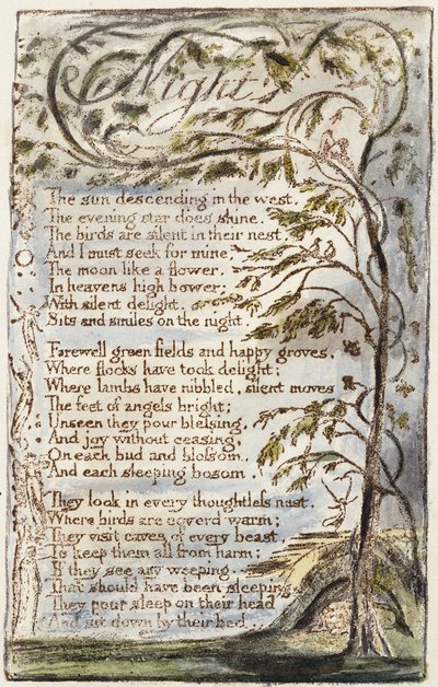 Notte, 1789 da William Blake