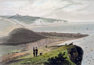 Dover, dalla scogliera di Shakespeare, Kent, 1829 da William Daniell