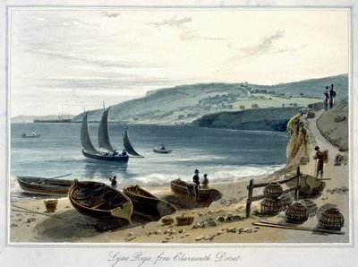 Lyme Regis, da Charmouth, Dorset da William Daniell