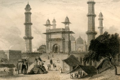 Moschea a Mathura, 1835 da William Daniell