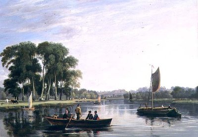 Veduta del Tamigi a Richmond da William Daniell