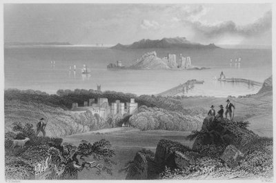 Castello di Howth da William Henry (after) Bartlett