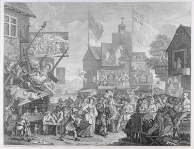 Fiera di Southwark, 1733 da William Hogarth