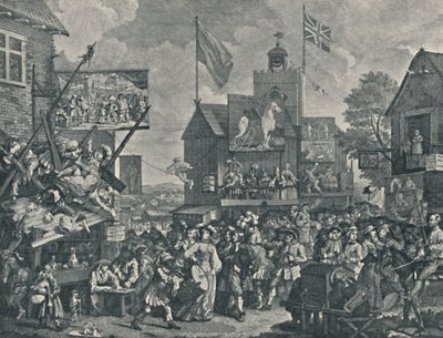 Fiera di Southwark, 1733, 1920 da William Hogarth