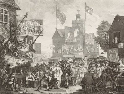 La fiera di Southwark. 1733 da William Hogarth