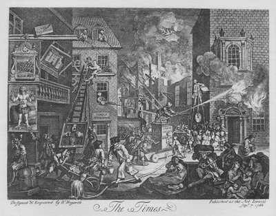 Il Times, 1762 da William Hogarth