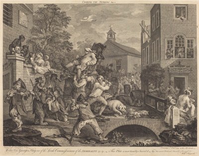 Incoronazione dei Membri da William Hogarth and Francois Antoine Aveline