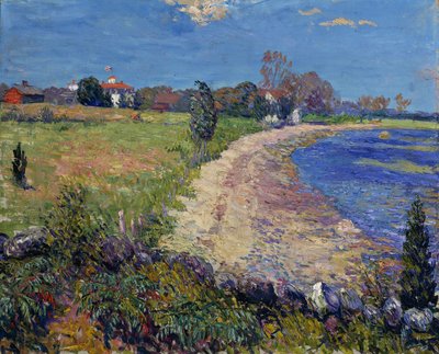 Spiaggia curva, New England da William James Glackens