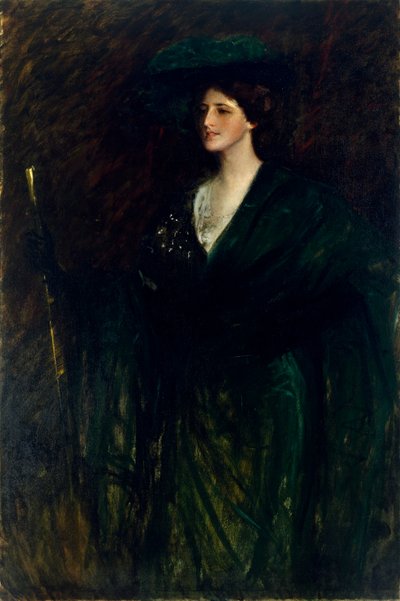 La signora di smeraldo da William Merritt Chase