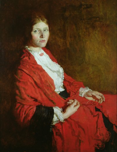 La sciarpa rossa da William Orpen