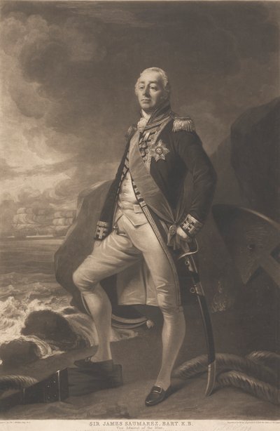 Sir James Saumarez, 1° Barone de Saumarez da William Say