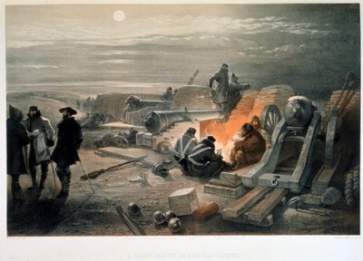 Una notte tranquilla nelle batterie da William Simpson