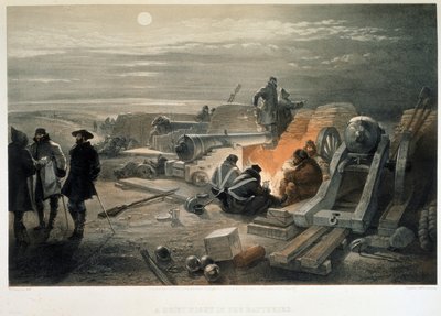 Una notte tranquilla nelle batterie da William Crimea Simpson