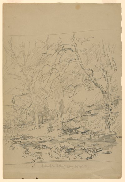 Studio del paesaggio, Lawton Valley, RI da William Trost Richards