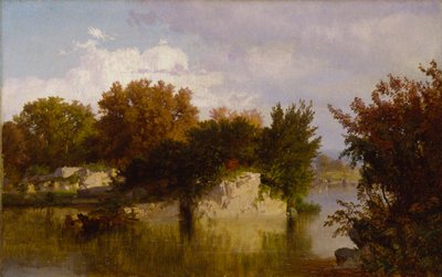 Alberi lungo il ruscello in autunno, 1861 da William Trost Richards