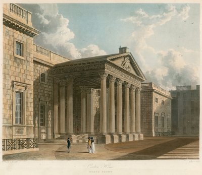 Carlton House, Londra, fronte nord da William Westall