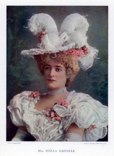 Stella Gastelle, attrice, 1901 da William and Daniel Downey