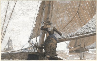 Ragazza in barca a vela da Winslow Homer