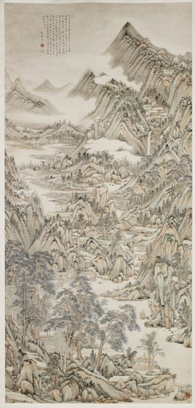 Paesaggio dopo Huang Gongwang da Yu Wang