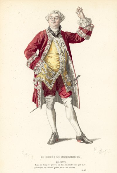 Il Conte di Boursoufle da after Edmond A.F. Geffroy