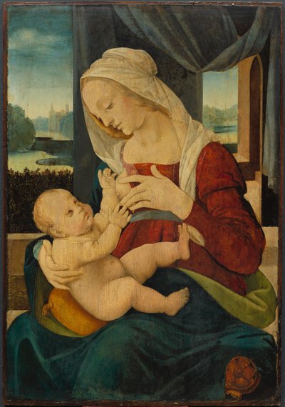 Vergine e bambino da follower of Lorenzo di Credi