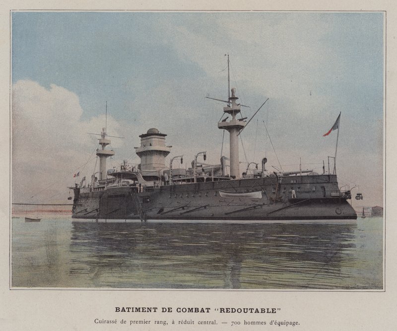 Nave da combattimento "Redoutable" da (after) French Photographer