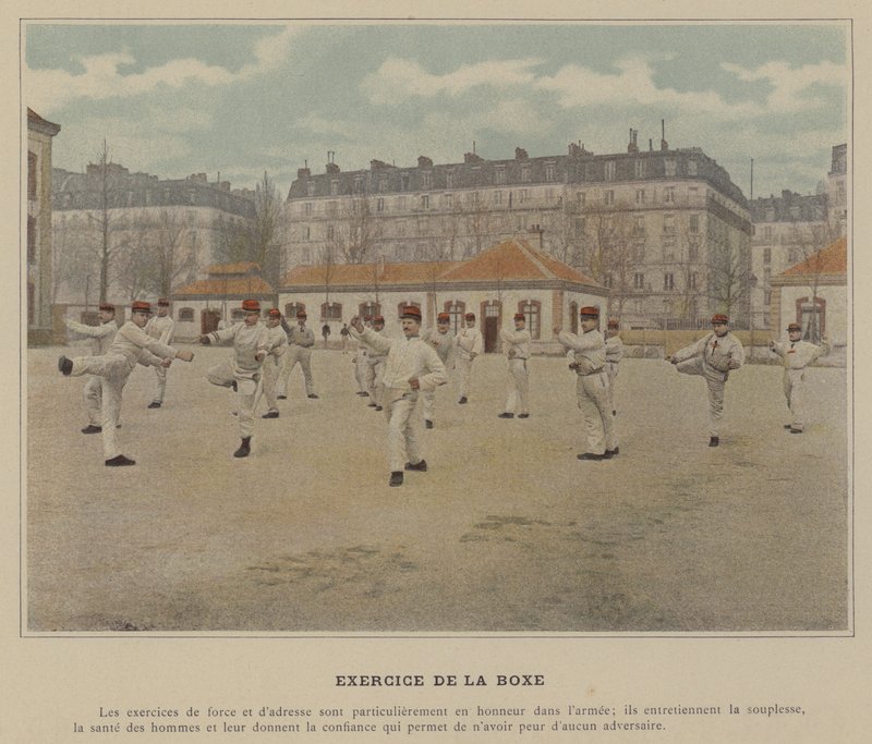 Exercice de la Boxe da (after) French Photographer