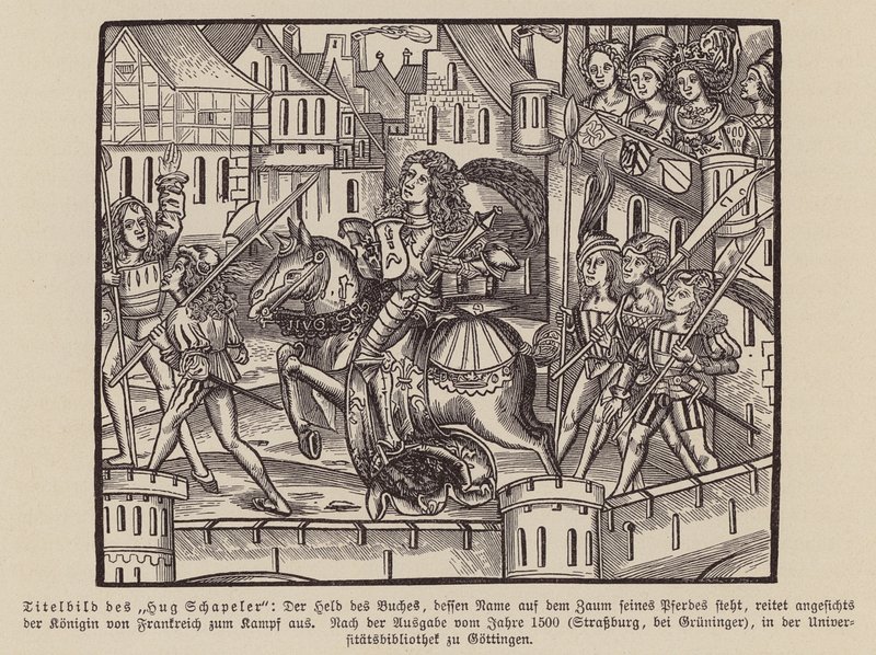 Scena da Hug Chapler, c1500 da (after) German School