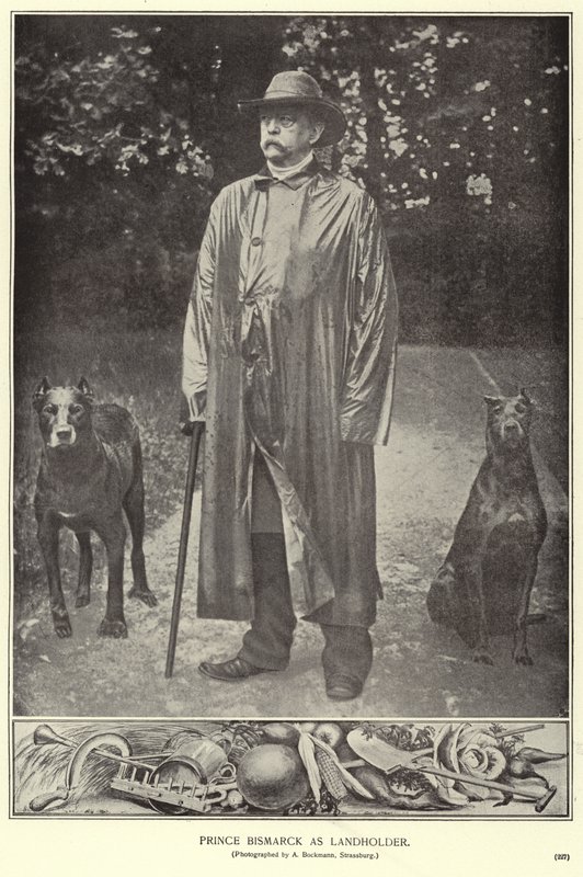 Il principe Bismarck come proprietario terriero da (after) German photographer