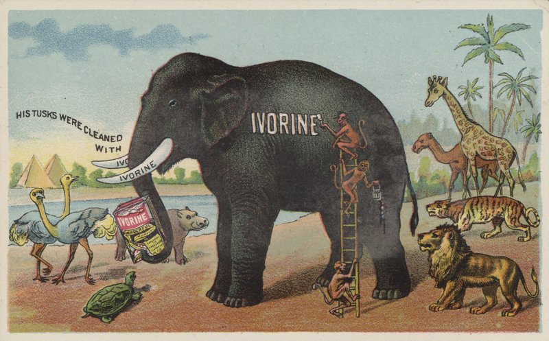 Pubblicità per il sapone Ivorine da American School