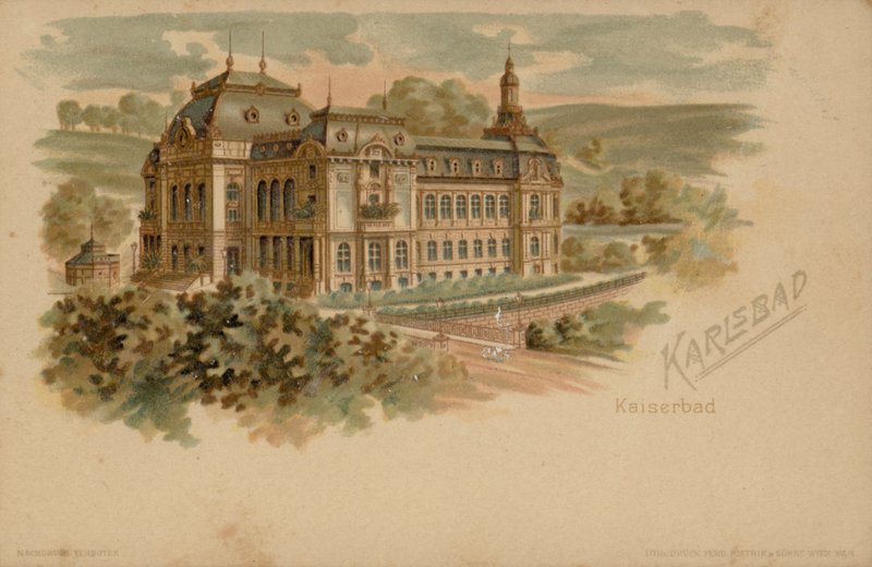Kaiserbad spa a Karlsbad (Karlovy Vary), Impero Austro-Ungarico, XIX Secolo da Austrian School
