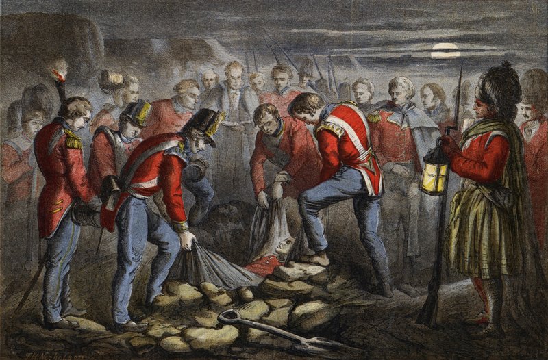 Sepoltura di Sir John Moore da English School