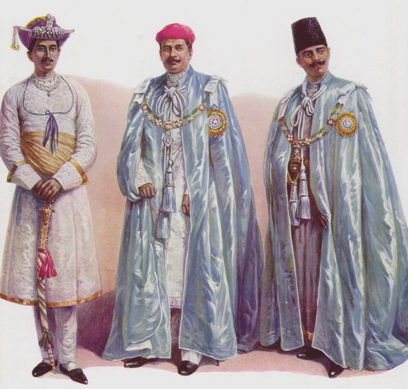 Alcuni dei principi indiani presenti all