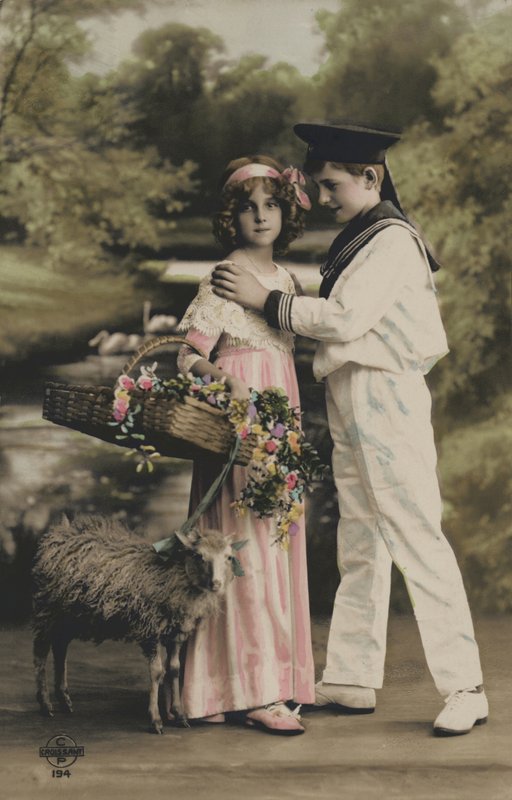 Due bambini in costume da French Photographer