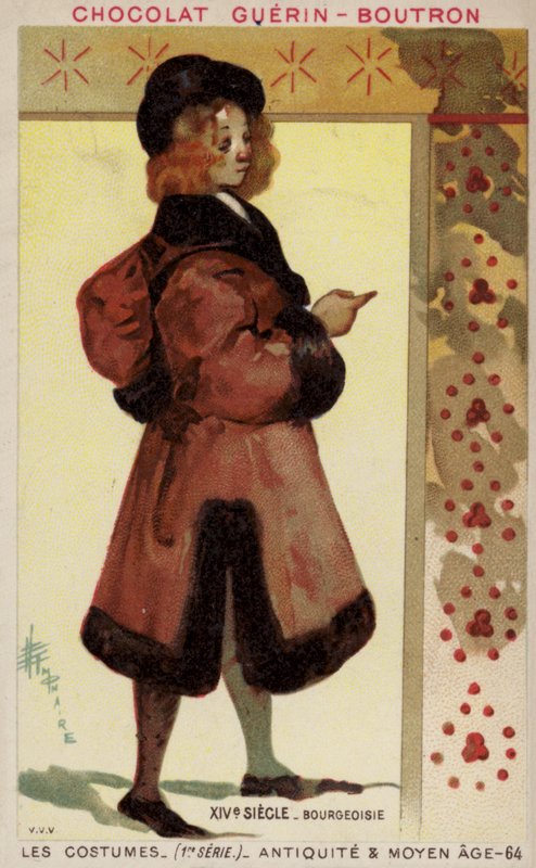 Costume borghese, XIV secolo da French School