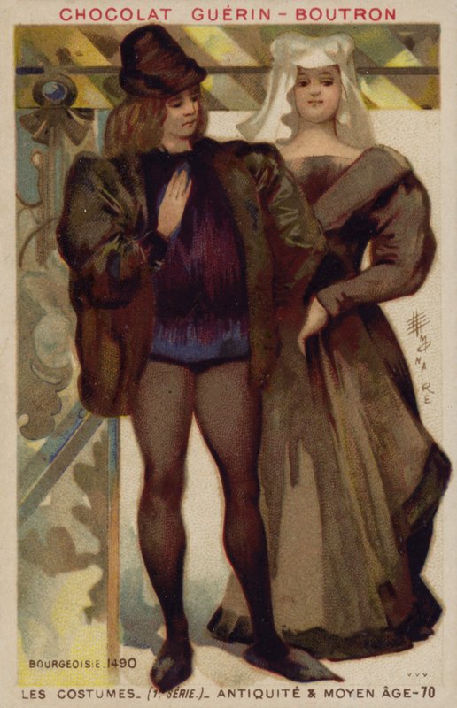 Costumi borghesi, 1490 da French School