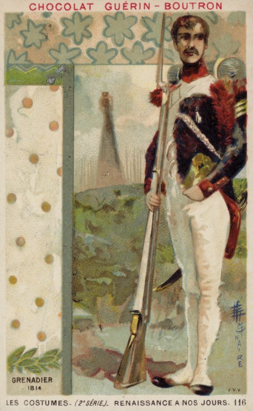 Granatiere francese, 1814 da French School