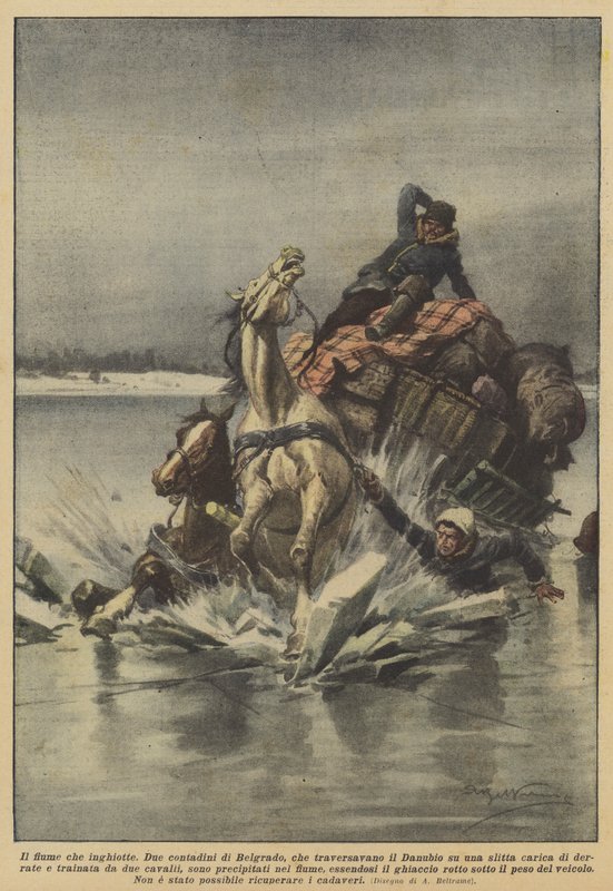 Il fiume che inghiotte da Achille Beltrame