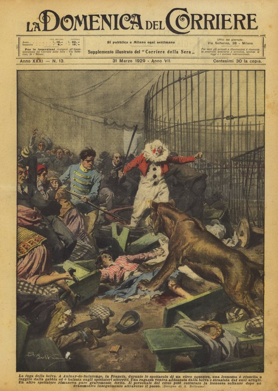 La fuga della belva da Achille Beltrame