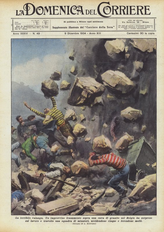 La terribile valanga da Achille Beltrame