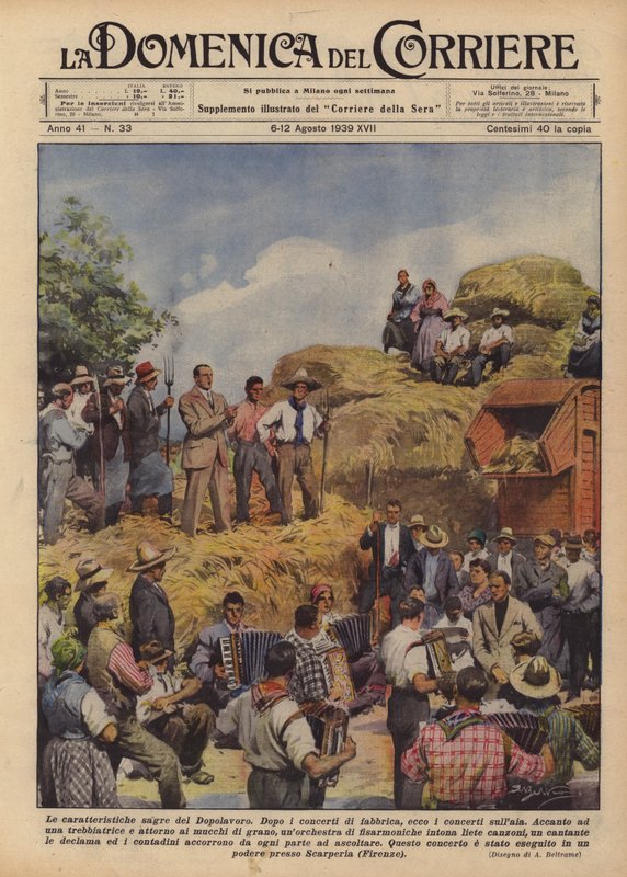 Le caratteristiche sagre del Dopolavoro da Achille Beltrame