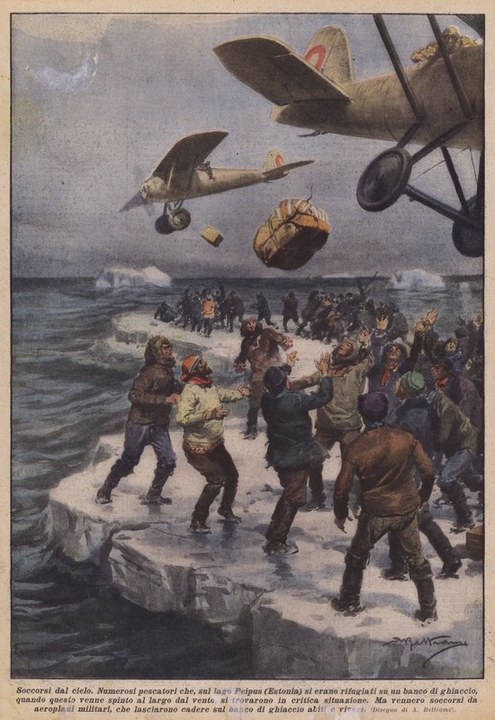 Soccorsi dal cielo da Achille Beltrame