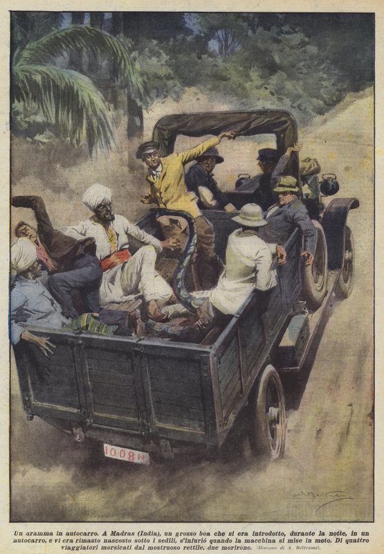 Un dramma in autocarro da Achille Beltrame