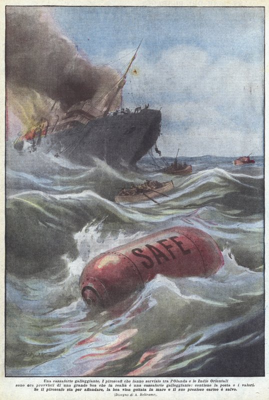 Una cassaforte galleggiante da Achille Beltrame