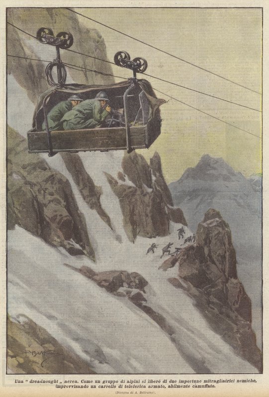 Una dreadnought aerea da Achille Beltrame