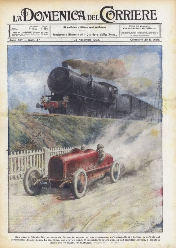 Una gara originale da Achille Beltrame