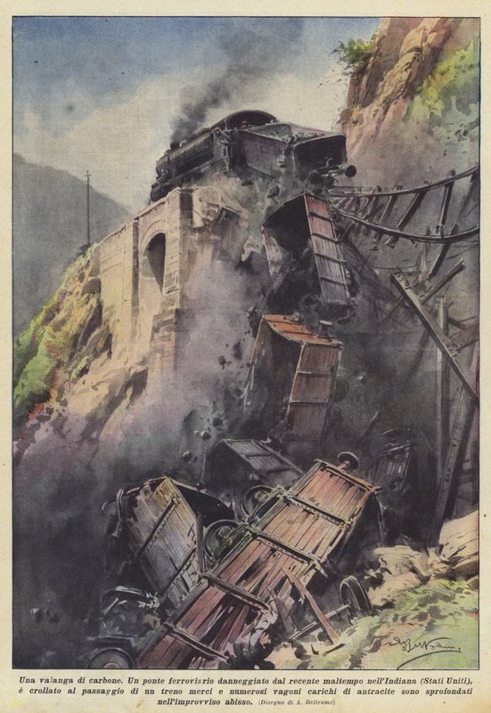 Una valanga di carbone da Achille Beltrame